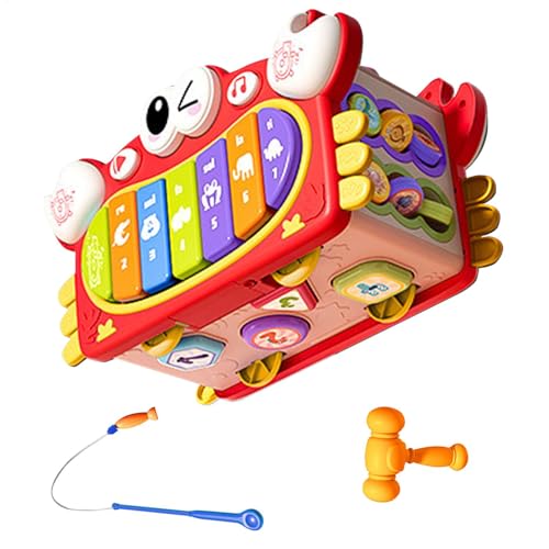 Ghjkldha Activity Cube, Early Developmental Toys, Multifunctional Learning Puzzle, Interactive Toddler Piano Instruments, Engaging Motor Skills Activities, Great for Children Aged 3+ Ghjkldha Activity Cube, Early Developmental Toys, Multifunctional Learning Puzzle, Interactive Toddler Piano Instruments, Engaging Motor Skills Activities, Great for Children Aged 3+ von Ghjkldha