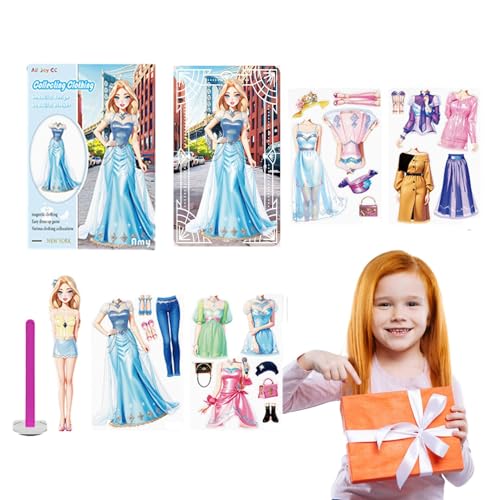 Ghjkldha Anzieh-Magnetpuppenspiel, Magnetisches Anzieh-Rollenspiel-Puppenset, Anzieh-Papierpuppenmagnete, Rollenspiel-Reisespielset-Spielzeug Zum Erstellen Fantasievoller Geburtstagsgeschenke Ghjkldha Anzieh-Magnetpuppenspiel, Magnetisches Anzieh-Rollenspiel-Puppenset, Anzieh-Papierpuppenmagnete, Rollenspiel-Reisespielset-Spielzeug Zum Erstellen Fantasievoller Geburtstagsgeschenke von Ghjkldha