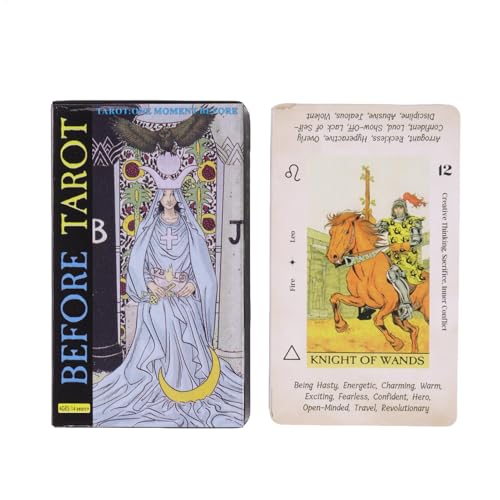 Ghjkldha Before Tarot Cards, Portable Oracle Deck, English Vision Wahrsagen, 10,6 x 6,2 cm Mystic Wahrsagerei Werkzeug, Spirituelle Lesekarte für Anfänger Freundlich Ghjkldha Before Tarot Cards, Portable Oracle Deck, English Vision Wahrsagen, 10,6 x 6,2 cm Mystic Wahrsagerei Werkzeug, Spirituelle Lesekarte für Anfänger Freundlich von Ghjkldha