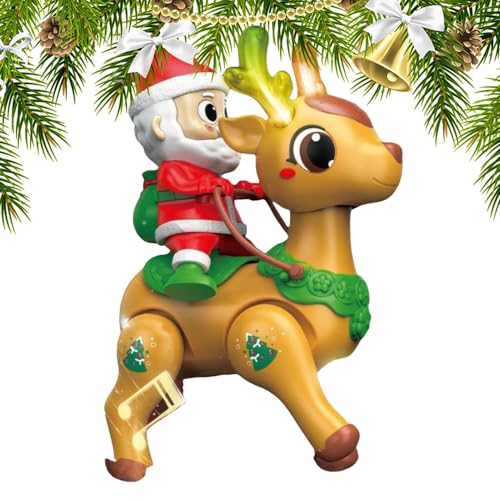 Ghjkldha Bewegendes Spielzeug Für Babys - Baby Krabbelndes Singendes Spielzeug,Leuchtende Santa Figur Frühes Lernspielzeug Für Kindergarten Krippe Bodenzeit Ghjkldha Bewegendes Spielzeug Für Babys - Baby Krabbelndes Singendes Spielzeug,Leuchtende Santa Figur Frühes Lernspielzeug Für Kindergarten Krippe Bodenzeit von Ghjkldha