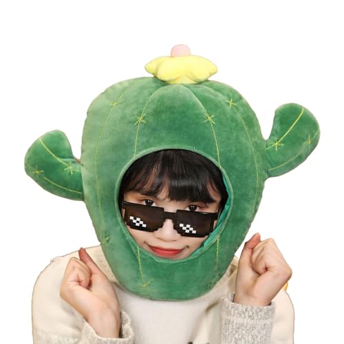 Ghjkldha Cactus Hat Costume, Plush Cactus Headgear, Funny Cartoon Prank Hat, Cosplay Festival for Holidays, Parties, Halloween, Cute and Adorable Dress Up Accessories, 35x35x20cm Ghjkldha Cactus Hat Costume, Plush Cactus Headgear, Funny Cartoon Prank Hat, Cosplay Festival for Holidays, Parties, Halloween, Cute and Adorable Dress Up Accessories, 35x35x20cm von Ghjkldha