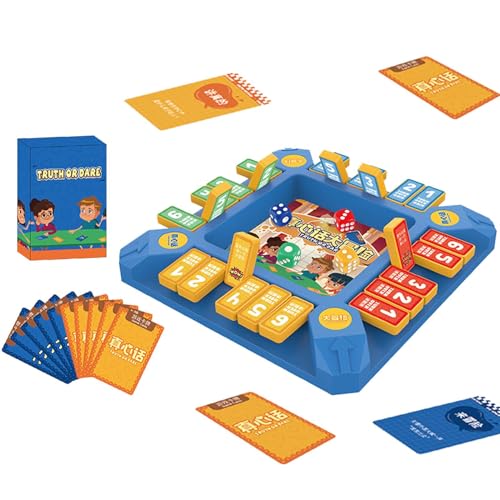 Ghjkldha Card Deck, Party Game for Couples, Truth or Dare Game, Couples Activity with 54 Play Prompts, Opener Challenge Format, Strengthening Communication During Parties, 7.87 × 7.87in von Ghjkldha