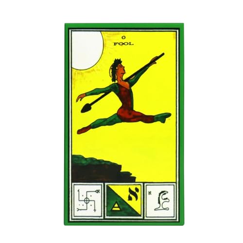 Ghjkldha Ceremonial Magick Tarot, Wiccan Card Deck, 78PCS English Paper Set, Pocket Size Design, Mystic Artwork, for Divination, Party Games, Spiritual Reading, Use More von Ghjkldha