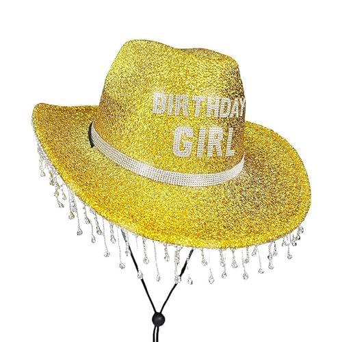 Ghjkldha Cowboyhüte Für Damen | Geburtstags-Damenhut für Erwachsene | Mit Strasssteinen Atmungsaktiv Für Erwachsene Kinder Feste Feiern Festtagshüte Ghjkldha Cowboyhüte Für Damen | Geburtstags-Damenhut für Erwachsene | Mit Strasssteinen Atmungsaktiv Für Erwachsene Kinder Feste Feiern Festtagshüte von Ghjkldha