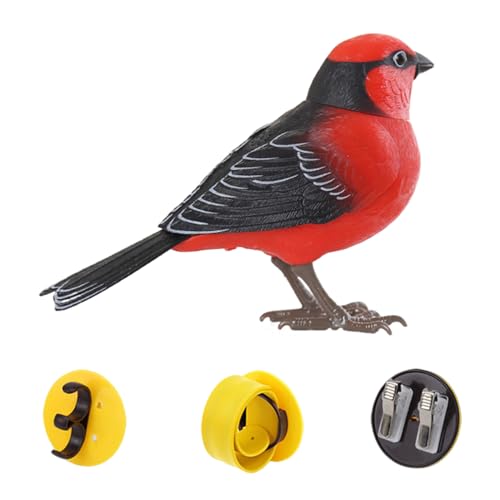Ghjkldha Electronic Bird Toy,Interaktives Vogelspielzeug Mit Zwitschern Und Musik - Elektronischer Schreibtischbegleiter Für Die Ganze Familie von Ghjkldha