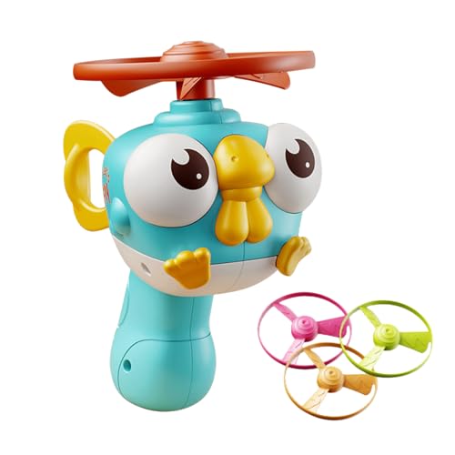 Ghjkldha Flying Disc Toy, Interactive Flying Saucer Launcher Playset, Outdoor Catching Game with Spinners, Fun Backyard Sports Activity for Boys, Girls Over Age 3, 13.5x12x8.5cm von Ghjkldha
