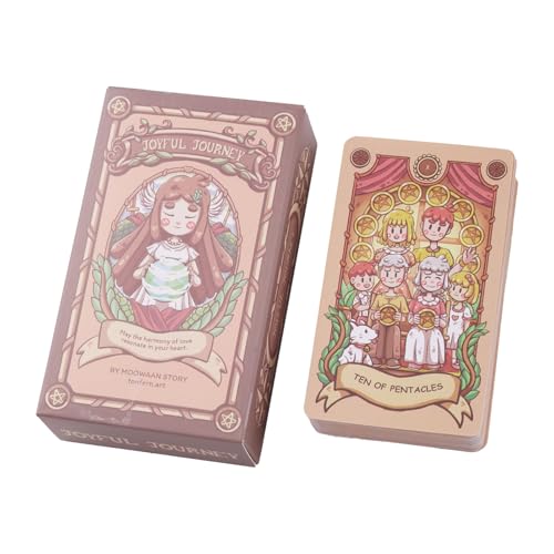 Ghjkldha Fröhliches Tarot-Deck, Wahrsager-Spielkarten, buntes symbolisches Design, Wahrsagungswerkzeuge, Schicksals-Lesekarten, ideal für Freunde, die Einblicke in die Unterhaltung sammeln Ghjkldha Fröhliches Tarot-Deck, Wahrsager-Spielkarten, buntes symbolisches Design, Wahrsagungswerkzeuge, Schicksals-Lesekarten, ideal für Freunde, die Einblicke in die Unterhaltung sammeln von Ghjkldha