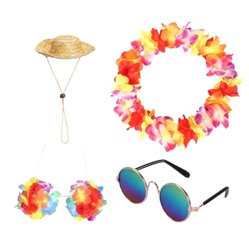 Ghjkldha Geese Outfits, Outdoor Hawaiian Animal Costume, Porch Hat and Floral Lei Set, Fun Decorative Clothes for Garden, Yard, Patio, Lawn Ornaments, Seasonal Holiday Accessories Ghjkldha Geese Outfits, Outdoor Hawaiian Animal Costume, Porch Hat and Floral Lei Set, Fun Decorative Clothes for Garden, Yard, Patio, Lawn Ornaments, Seasonal Holiday Accessories von Ghjkldha