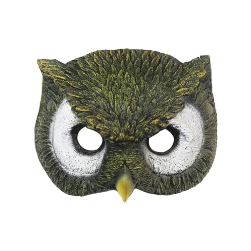 Ghjkldha Halloween-Eulen-Gesichtsbedeckung | Eule Cosplay Gesichtsabdeckung für Halloween | Erwachsene PU mit Tierdesign | Einzigartige Halloween-Kostüm-Requisite für Maskerade-Events | Ideal für Ghjkldha Halloween-Eulen-Gesichtsbedeckung | Eule Cosplay Gesichtsabdeckung für Halloween | Erwachsene PU mit Tierdesign | Einzigartige Halloween-Kostüm-Requisite für Maskerade-Events | Ideal für von Ghjkldha