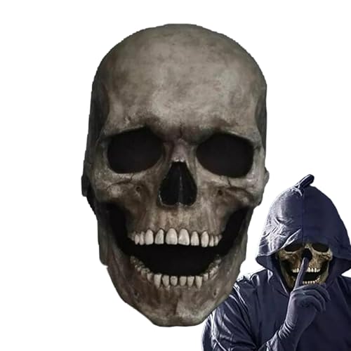 Ghjkldha Halloween-Schädel | Totenkopf mit beweglichem Kiefer | Realistischer gruseliger Totenkopf | Halloween, Cosplay und Theateraufführungen, mit lebensechten Bewegungen und aufwendigen Details Ghjkldha Halloween-Schädel | Totenkopf mit beweglichem Kiefer | Realistischer gruseliger Totenkopf | Halloween, Cosplay und Theateraufführungen, mit lebensechten Bewegungen und aufwendigen Details von Ghjkldha