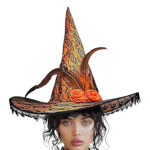 Ghjkldha Hexenhut Kostüm | Frauen Hexenhut | Halloween Kostüm Hexenhut Spitzenkrempe Hexenhut Hexenhut Hexenhut Cosplay Zubehör Realistischer Hexenhut Kostüm Perfekt für Halloween Partys Ghjkldha Hexenhut Kostüm | Frauen Hexenhut | Halloween Kostüm Hexenhut Spitzenkrempe Hexenhut Hexenhut Hexenhut Cosplay Zubehör Realistischer Hexenhut Kostüm Perfekt für Halloween Partys von Ghjkldha