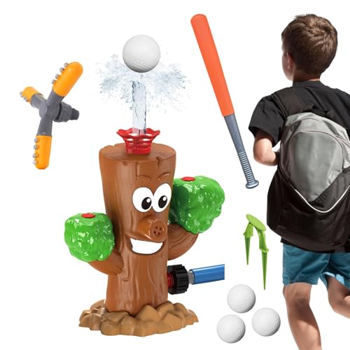 Ghjkldha Hubschrauber-Sprühspielzeug mit Baseball-Spielset, Wassersprinkler-Baseballspielzeug | Schlagfestes Sprinklerspielzeug,Poolspielzeug verhindert Auslaufen, langlebiges Wasserspielzeug von Ghjkldha