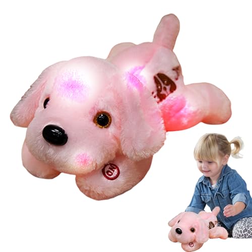Ghjkldha LED Plush Dog, Glowing Puppy Stuffed Animal Toy, 14 Inch Light-Up Soft Dog, Nightlight Cuddly Companion for Kids Girls Boys Bedtime Gift, Excellent Comfort von Ghjkldha