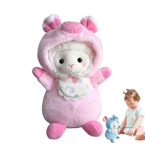 Ghjkldha Lamb Stuffed Animal, Soft Sheep, Wearable Clothes, 9.8 Inches, Cuddly Snuggle Doll, Collectible Plush Toy for Easter, Birthday Party Gift for Kids von Ghjkldha