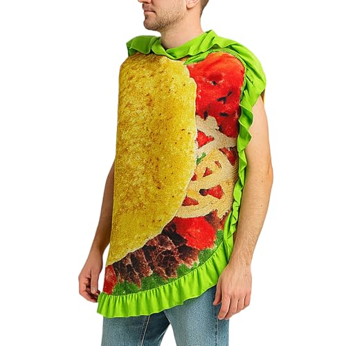Ghjkldha Lebensmittel Kostüm | Halloween Taco Cosplay Kostüm | Partyzubehör für Männer Frauen Teenager und Erwachsene für Verkleidung Performance Fotoshooting Events Feiertage Karneval und mehr Ghjkldha Lebensmittel Kostüm | Halloween Taco Cosplay Kostüm | Partyzubehör für Männer Frauen Teenager und Erwachsene für Verkleidung Performance Fotoshooting Events Feiertage Karneval und mehr von Ghjkldha