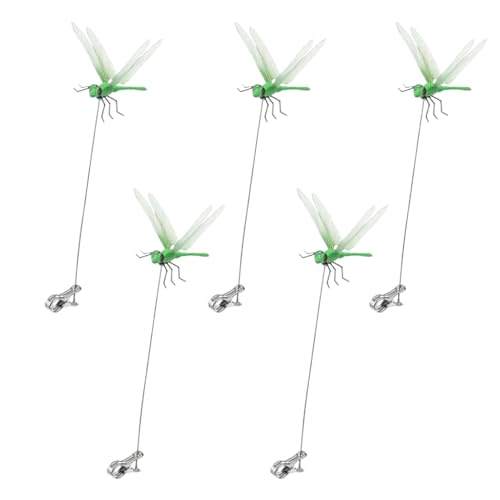 Ghjkldha Libellen-Clip Für Hüte | 5 Teile Dekorative Terrassendeko,Wasserdichter Fliegenabwehrender 3D Haarklemme Für Gartenparty Pflanzen Deko Accessoire Cosplay Ghjkldha Libellen-Clip Für Hüte | 5 Teile Dekorative Terrassendeko,Wasserdichter Fliegenabwehrender 3D Haarklemme Für Gartenparty Pflanzen Deko Accessoire Cosplay von Ghjkldha