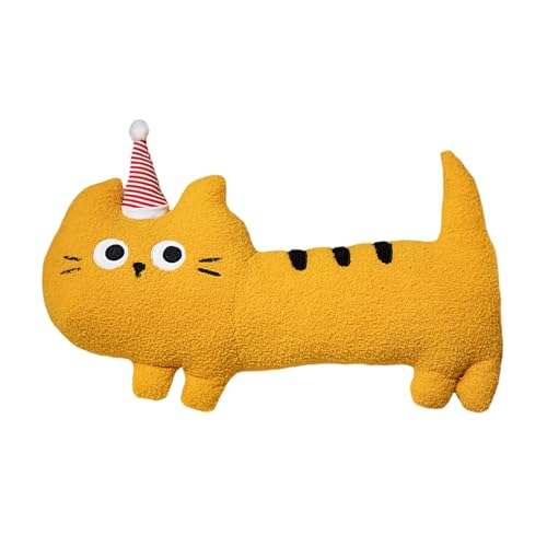 Ghjkldha Long Cat Body Pillow, Cute Cartoon Doll, Stuffed Hugging Plush, Soft Cuddly Kitten, 15.75x7.87 inches, Plush Cushion, Kids Girls Boys Gift, Christmas Decorations, Bedroom von Ghjkldha
