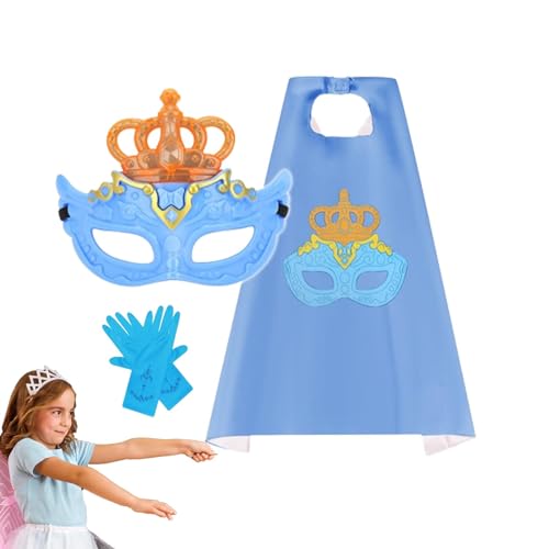 Ghjkldha Mädchen Prinzessin Dress UP Zubehör,Prinzessin Dress UP Zubehör Set - Schmuck-Anziehspielzeug für Mädchen - Prinzessinnen-Spielzeug mit Zauberstab und Zubehör für kleine Mädchen zum von Ghjkldha