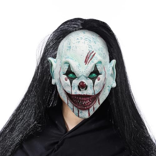 Ghjkldha Maske, gruselig, Halloween-Maske, Maske für Auftritte, Maske mit Make-up-Details, Performance-Maske, Maske für Halloween, einzigartige Maske von Ghjkldha