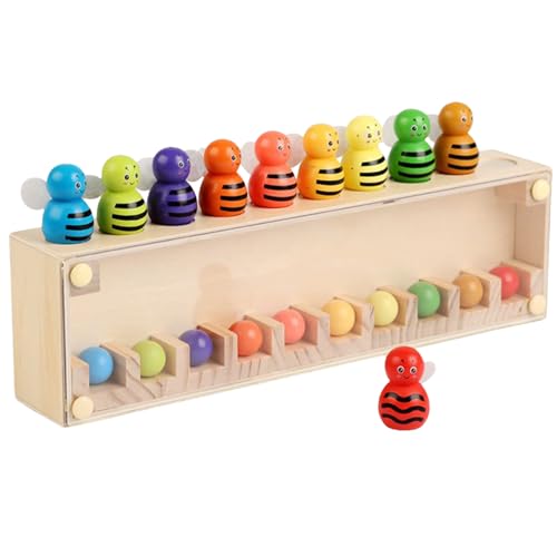 Ghjkldha Memory Spiel Paare Finden,Farben Lernen Spielzeug - Holzspielzeug Für Kinder Mädchen Kindergarten Form von Ghjkldha
