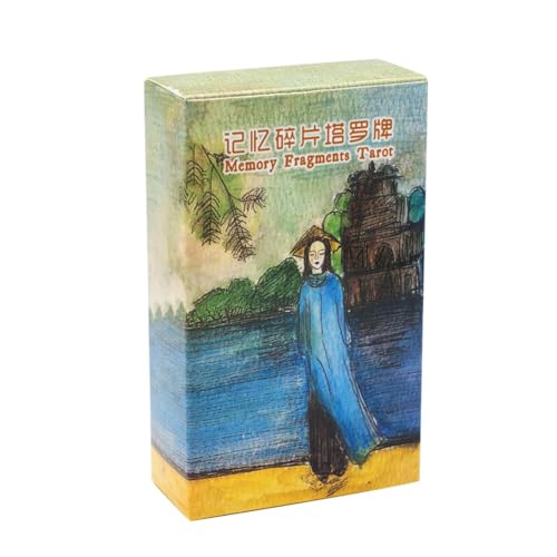 Ghjkldha Papier Tarotkarten Deck, Set Nostalgisches Sammlerstück Team Interaktion Aktivität, Tragbares Wahrsagespiel, Vielseitige Unterhaltung für Veranstaltungen, Familie, Freunde, 4,13 x 2,44 Zoll Ghjkldha Papier Tarotkarten Deck, Set Nostalgisches Sammlerstück Team Interaktion Aktivität, Tragbares Wahrsagespiel, Vielseitige Unterhaltung für Veranstaltungen, Familie, Freunde, 4,13 x 2,44 Zoll von Ghjkldha