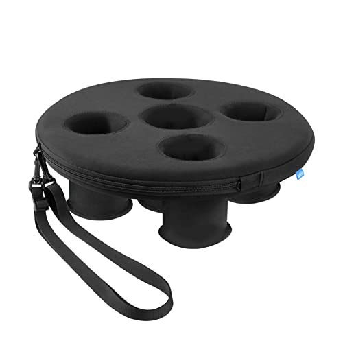 Ghjkldha Pool Drink Holder Floats, Floating Tray with 5 Holes, 15.35 X 15.35 X 5.31inch Drinking Holder for Pool Parties, Beach, Spa, and Hot Tub, Summer Accessories, Foam+Cloth Ghjkldha Pool Drink Holder Floats, Floating Tray with 5 Holes, 15.35 X 15.35 X 5.31inch Drinking Holder for Pool Parties, Beach, Spa, and Hot Tub, Summer Accessories, Foam+Cloth von Ghjkldha