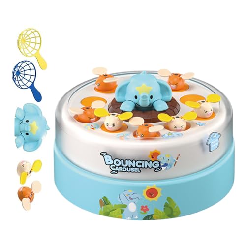 Ghjkldha Popping Up Board Game, Rotatable Catching Music Game 17.5x17.5x7cm, Parent-Child Interactive Toy, Fun Bounce and Catch Action, for Home, School, Family Entertainment von Ghjkldha