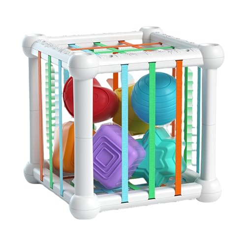 Ghjkldha Shape Sorter, Sensory Game, Early Learning Developmental Sensory Blocks, Fine Motor Skills Improvement, 5.12x5.12x4.92inc, Portable Compact Versatile Ideal for Kids 1-3 Years Old Ghjkldha Shape Sorter, Sensory Game, Early Learning Developmental Sensory Blocks, Fine Motor Skills Improvement, 5.12x5.12x4.92inc, Portable Compact Versatile Ideal for Kids 1-3 Years Old von Ghjkldha