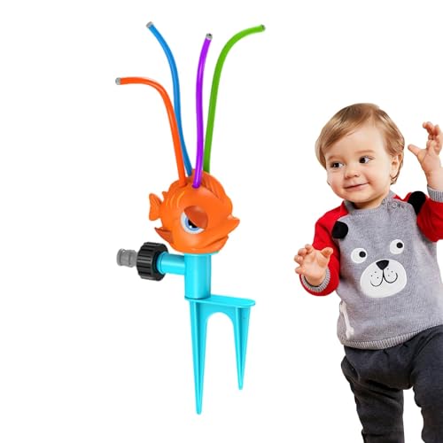 Ghjkldha Spin-Sprinkler-Spielzeug, Sommer-Wasserspielzeug für Kinder - Spritziges Sommerspielzeug | Summer Outside Toys Sprinkler-Spielzeug, Sprinkler mit rotierendem Spray für Kinder ab 3 Jahren, von Ghjkldha