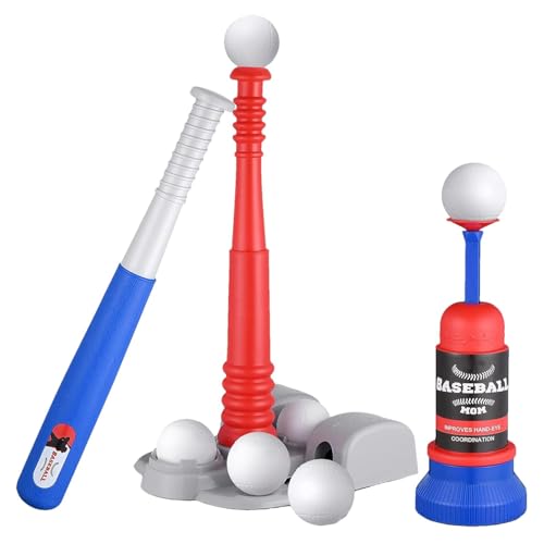 Ghjkldha T Ball Set, Kids Baseball Set, Adjustable Tee Boys and Girls, Outdoor Interactive Sports Toy, Fun Backyard Base Balls Game for Toddler, Aged 3-5 Years, Training Equipment Ghjkldha T Ball Set, Kids Baseball Set, Adjustable Tee Boys and Girls, Outdoor Interactive Sports Toy, Fun Backyard Base Balls Game for Toddler, Aged 3-5 Years, Training Equipment von Ghjkldha