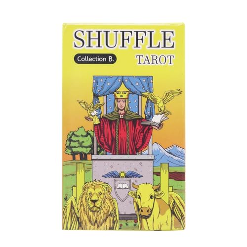 Ghjkldha Tarot-Orakelkarten Deck, Shuffle, tragbare Wahrsagen-Decks, 81 psychologische Einblickskarten mit symbolischer Kunst, ideal für zukünftiges Lesen, Meditation, Gruppenspiel von Ghjkldha