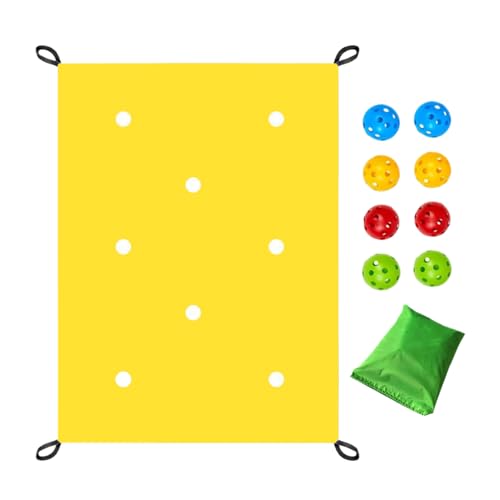 Ghjkldha Team Building Game Kit, Group Coordination Challenge, Interactive Balance Activity Set, 85.04x57.09x0.39 Inches with Hole Tarp Ball, for School Events Work Retreats Family Parties Ghjkldha Team Building Game Kit, Group Coordination Challenge, Interactive Balance Activity Set, 85.04x57.09x0.39 Inches with Hole Tarp Ball, for School Events Work Retreats Family Parties von Ghjkldha