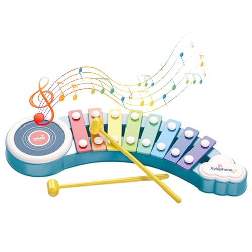 Ghjkldha Xylophon-Glockenspiel für Kleinkinder, Musikinstrumente | Cloud Glockenspiel-Instrumente Spielzeug für Kleinkinder - Pädagogisches Musiktisch-Set, Spielset, Kinder-Xylophon-Spielzeug für von Ghjkldha