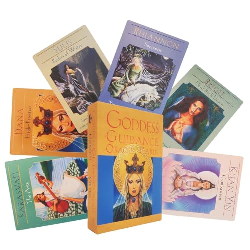 Goddess Guidance Tarotkarten, Wahrsagen-Orakeldeck, psychologische Orakelkarten, mystische Wahrsagungskarten, volle englische Version Tarotdeck, Tarotkarten zum Thema Göttin für Spiel Goddess Guidance Tarotkarten, Wahrsagen-Orakeldeck, psychologische Orakelkarten, mystische Wahrsagungskarten, volle englische Version Tarotdeck, Tarotkarten zum Thema Göttin für Spiel von Ghjkldha