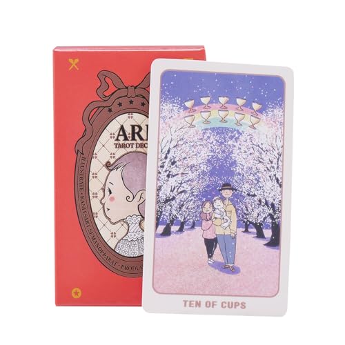 Learning Tarot Cards, Beginner-Friendly Reading Deck, Illustrated Symbols with Guidebook, Card Games Tarot Training, Ideal for Fortune Telling Practice, Group Play Learning Tarot Cards, Beginner-Friendly Reading Deck, Illustrated Symbols with Guidebook, Card Games Tarot Training, Ideal for Fortune Telling Practice, Group Play von Ghjkldha