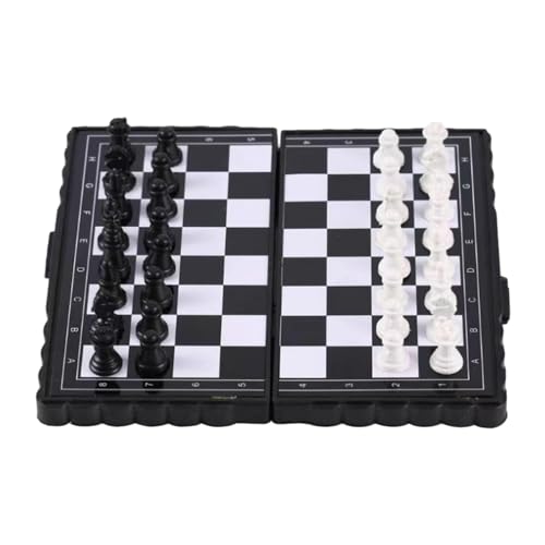 Magnetisches Schachbrettspiel, tragbares magnetisches Schachspiel, faltbares Schachbrettspiel | Faltbares magnetisches Schachbrettspiel mit Aufbewahrungstasche für Kinder und Erwachsene, Lernspielzeug von Ghjkldha