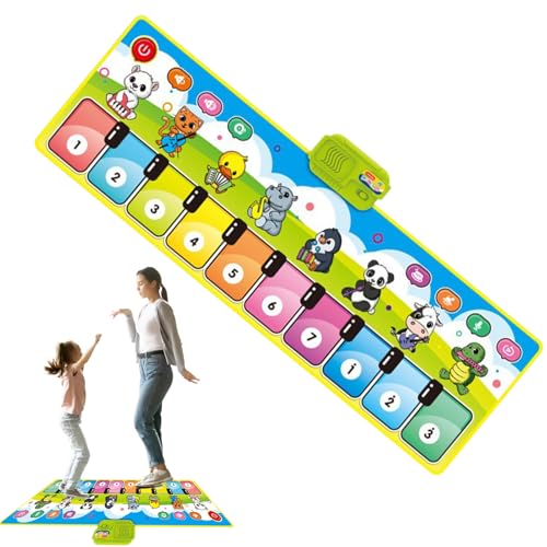 Piano Mat, Musical Activity Mat, Educational Sound Blanket, Multi Instrument Features, Foldable Soft Touch Exterior, 1 Count Vibrant Design, Playtime Fun for Kids and Children von Ghjkldha