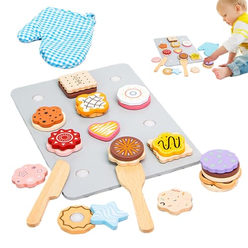 Play Food Set, Wooden Kids Cookie Set, Child Toys, Cute Dessert Playset, Pretend Baking Toy, 11.61x8.5x1.26 Inches, Play Kitchen Accessories for Childrens Play Food Set, Wooden Kids Cookie Set, Child Toys, Cute Dessert Playset, Pretend Baking Toy, 11.61x8.5x1.26 Inches, Play Kitchen Accessories for Childrens von Ghjkldha