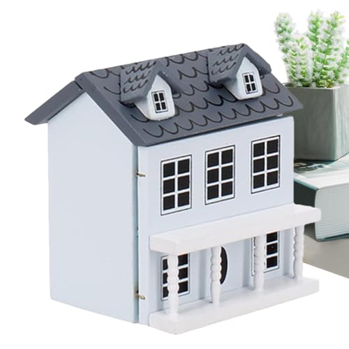 Prinzessin Villa DIY Puppenhaus, Villa Kleines Haus Miniatur Puppenhaus Puppenhaus Mini Möbel, Niedliche Taschenvilla Kleines Haus, Teens Puppenhaus Set, Erwachsene Miniatur Kit von Ghjkldha