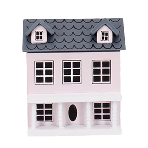 Prinzessin Villa DIY Puppenhaus, Villa Kleines Haus Miniatur Puppenhaus Puppenhaus Mini Möbel, Niedliche Taschenvilla Kleines Haus, Teens Puppenhaus Set, Erwachsene Miniatur Kit von Ghjkldha