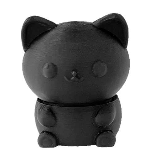Spin Cat Toys, Drehbares Stress-Reliver-Ornament, 5,1 x 6,1 cm, lustige Katzenfiguren, entzückendes Tier-Sammelstück, dekoratives Desktop-Spielzeug für Zuhause, Studio, Restaurant von Ghjkldha