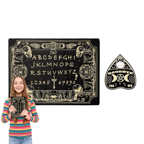 Spirit Board Game, Wooden Divination Board, 12.99x8.66in Metaphysical Dowsing Tool, Portable Mystical Home Decor, Wood Planchette for Spiritual Paranormal Exploration Spirit Board Game, Wooden Divination Board, 12.99x8.66in Metaphysical Dowsing Tool, Portable Mystical Home Decor, Wood Planchette for Spiritual Paranormal Exploration von Ghjkldha