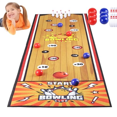 Tabletop Games, Family Fun Activity Set, Interactive Educational Challenge, Strategy Skill Builder, Large 39.3 x 11.4 Inch Play Mat, Includes 6 Balls, Ideal for Kids and Adults von Ghjkldha