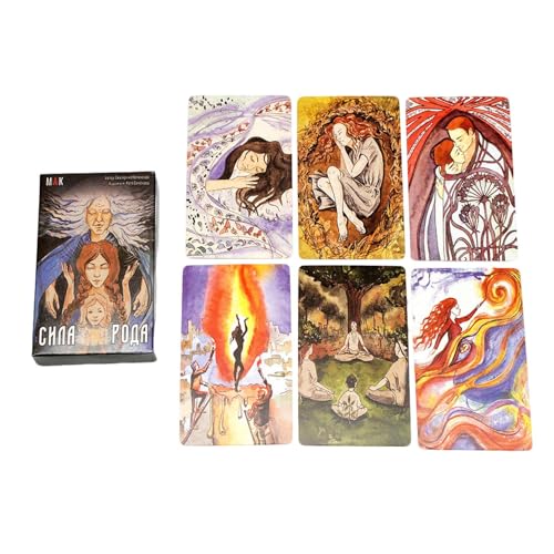 Tarot Cards, Oracle Cards, 50-Sheet Insight Deck Displaying Vibrant Mystic Icons, Refined Russian Edition Offering Lucid Instructions, Divination Game for Personal Revelation Tarot Cards, Oracle Cards, 50-Sheet Insight Deck Displaying Vibrant Mystic Icons, Refined Russian Edition Offering Lucid Instructions, Divination Game for Personal Revelation von Ghjkldha
