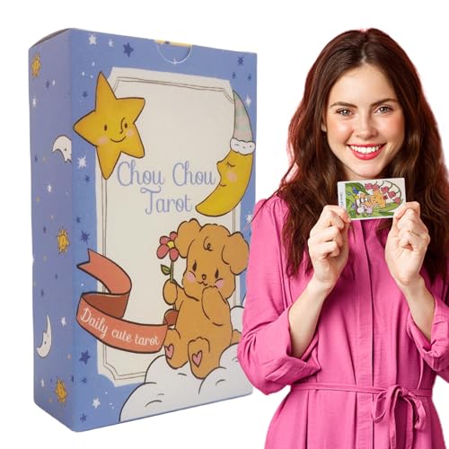 Tarotkarten, 78 Karten Anfänger Tarot-Set, Bären-Themen-Wahrsagungswerkzeug für Selbstreflexion, Wahrsagung, Okkulte Enthusiasten, Meditation, Reisefreundliches Kartendeck Tarotkarten, 78 Karten Anfänger Tarot-Set, Bären-Themen-Wahrsagungswerkzeug für Selbstreflexion, Wahrsagung, Okkulte Enthusiasten, Meditation, Reisefreundliches Kartendeck von Ghjkldha