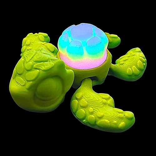 Turtle Figurines, Glow in The Dark 3D Printed Turtle, Articulated Fidget Animal Figures, Stress Relief Desk Toy, Unique Home Decoration, Birthday Gift for Adults, 7x8x3cm Turtle Figurines, Glow in The Dark 3D Printed Turtle, Articulated Fidget Animal Figures, Stress Relief Desk Toy, Unique Home Decoration, Birthday Gift for Adults, 7x8x3cm von Ghjkldha