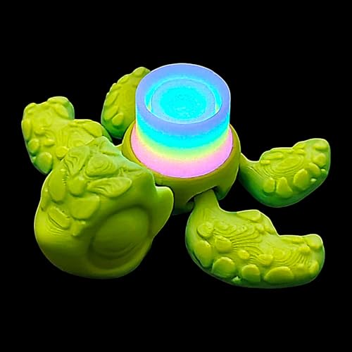 Turtle Figurines, Glow in The Dark 3D Printed Turtle, Articulated Fidget Animal Figures, Stress Relief Desk Toy, Unique Home Decoration, Birthday Gift for Adults, 7x8x3cm Turtle Figurines, Glow in The Dark 3D Printed Turtle, Articulated Fidget Animal Figures, Stress Relief Desk Toy, Unique Home Decoration, Birthday Gift for Adults, 7x8x3cm von Ghjkldha