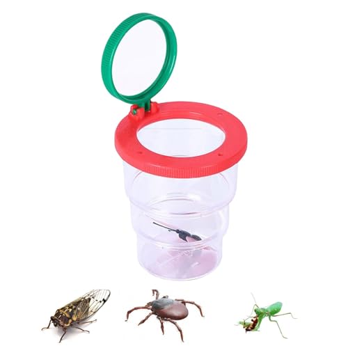 Viewer Jar, Observation Container, Magnifying Explorer Cup, 1.69x2.83x1.97 Inches Stem Outdoor Learning Tool, Clear Lid, Kids Nature Science I Enjoy Observation Viewer Jar, Observation Container, Magnifying Explorer Cup, 1.69x2.83x1.97 Inches Stem Outdoor Learning Tool, Clear Lid, Kids Nature Science I Enjoy Observation von Ghjkldha
