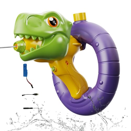 Water Squirter, Dinosaur and Shark-Themed Soaker, Rechargeable Pool Sprayer, 900ml High-Capacity Tank, 9.45x8.07x8.66inches Long-Distance, Fun Outdoor Toy for Summer Play Water Squirter, Dinosaur and Shark-Themed Soaker, Rechargeable Pool Sprayer, 900ml High-Capacity Tank, 9.45x8.07x8.66inches Long-Distance, Fun Outdoor Toy for Summer Play von Ghjkldha