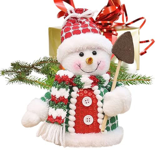 Weihnachten Plüsch, Urlaub Santa Claus Snowman Elch für festliche Dekoration, weiches Stoff Design mit entzückender Details, Weihnachtspuppe für Schlafzimmer Mantelschreibtisch Wohnzimmer Kinder Büche von Ghjkldha